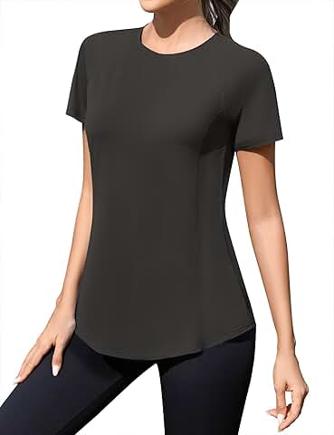 Summer women's short sleeve workout and outdoor tops