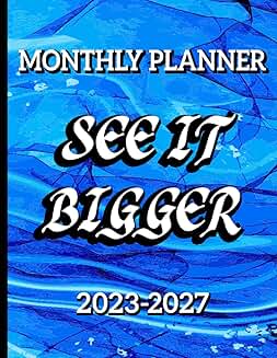 Large Print Five-Year Monthly Planner 2023-2027