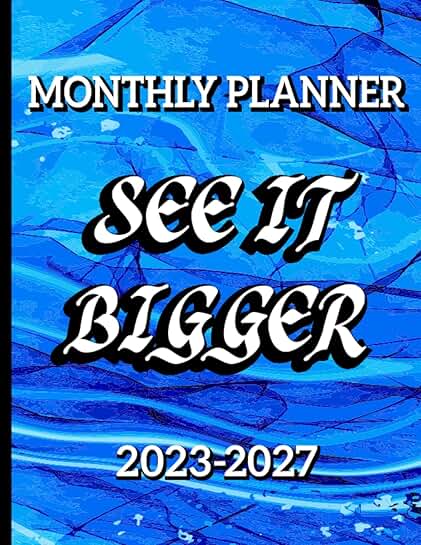 Large Print Five-Year Monthly Planner 2023-2027