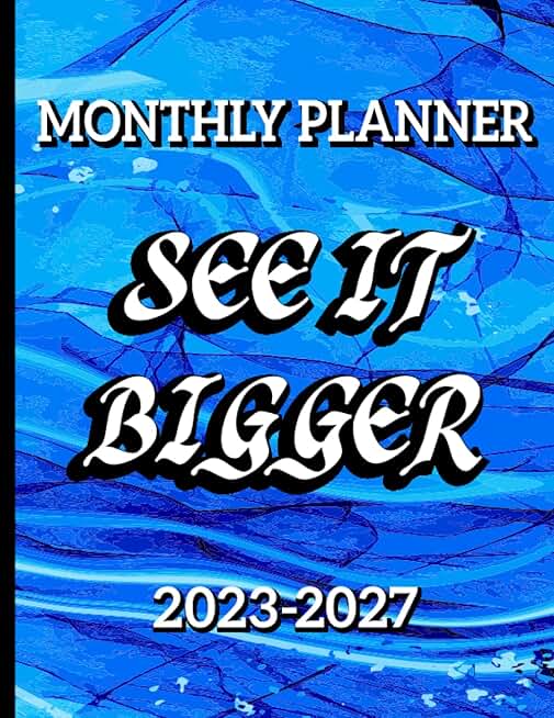 Large Print Five-Year Monthly Planner 2023-2027