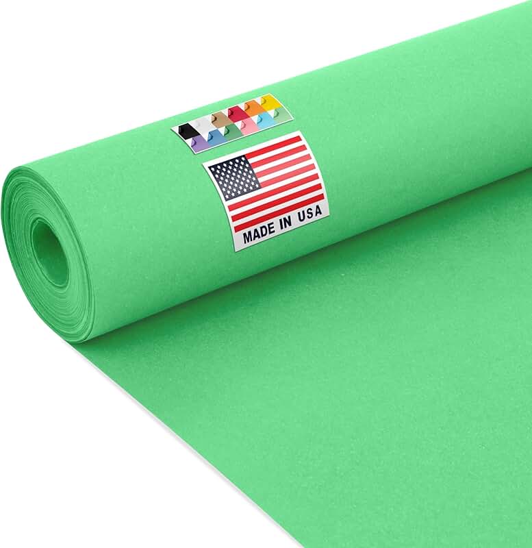 Green Kraft Paper Roll, 24" x 1200", Non-Toxic, Safe for Kids