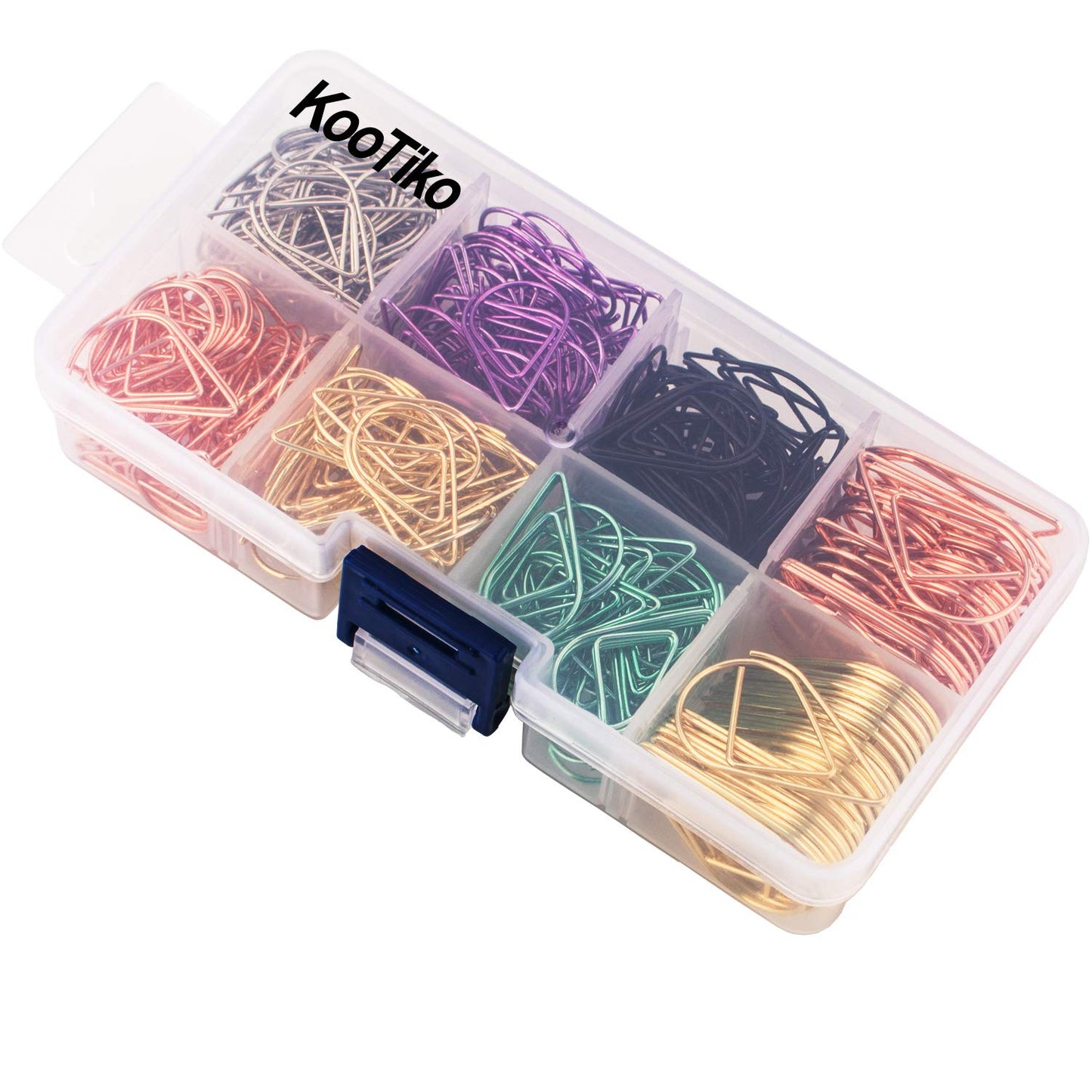 Multicolor Assorted Paper Clips, 300 Pack