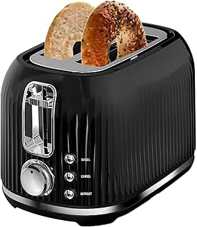 2-Slice Toaster with Wide Slots and Auto Shutoff