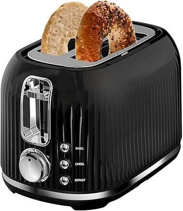 2-Slice Toaster with Wide Slots and Auto Shutoff