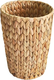 Small Wicker Trash Can for Bathroom and Bedroom