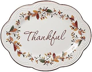 Small oval platter, 10.5 inches, cream