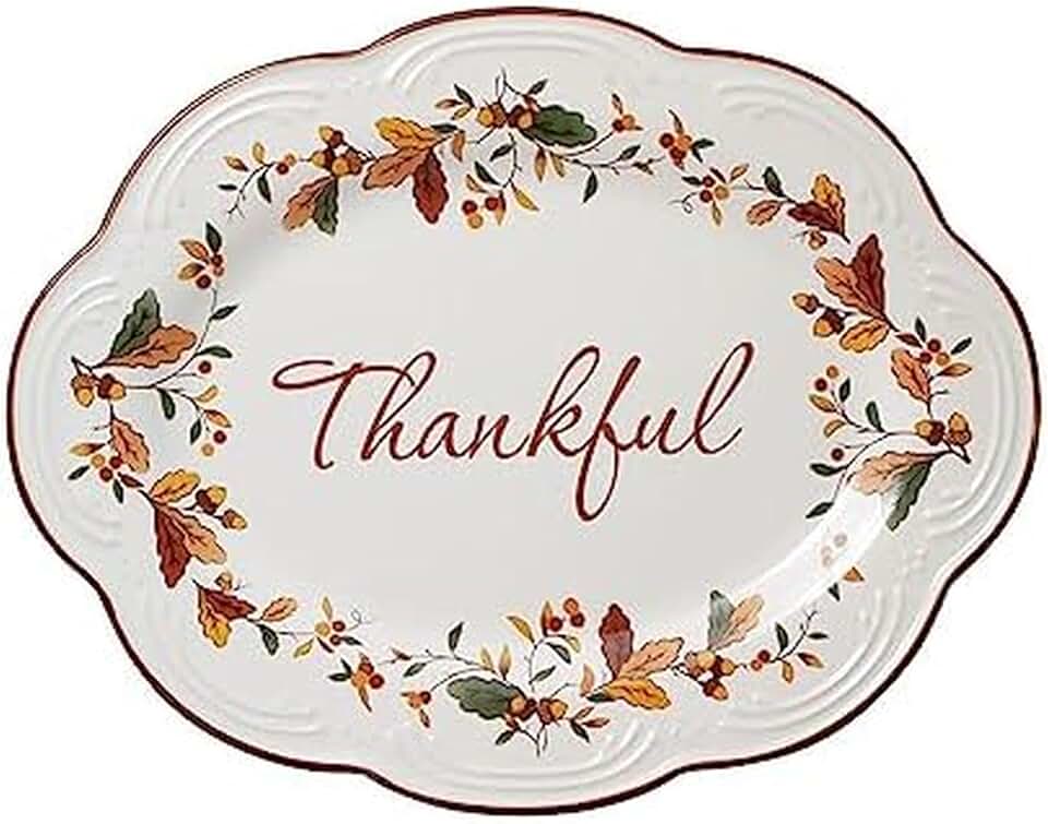 Small oval platter, 10.5 inches, cream