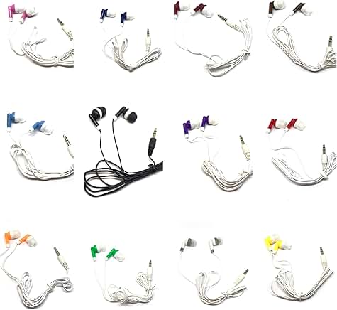 Bulk Pack of 200 Earbuds in Mixed Colors