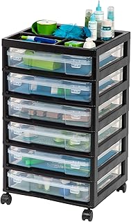 6-Tier Rolling Storage Cart for Art and Craft Supplies