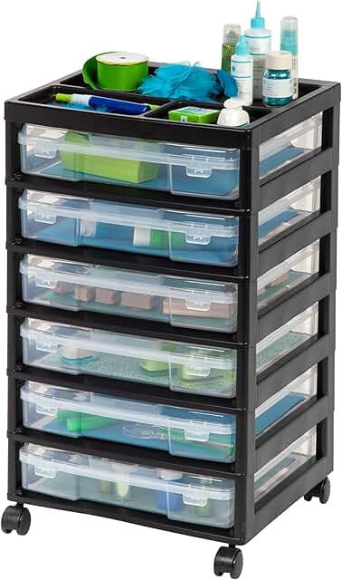 6-Tier Rolling Storage Cart for Art and Craft Supplies