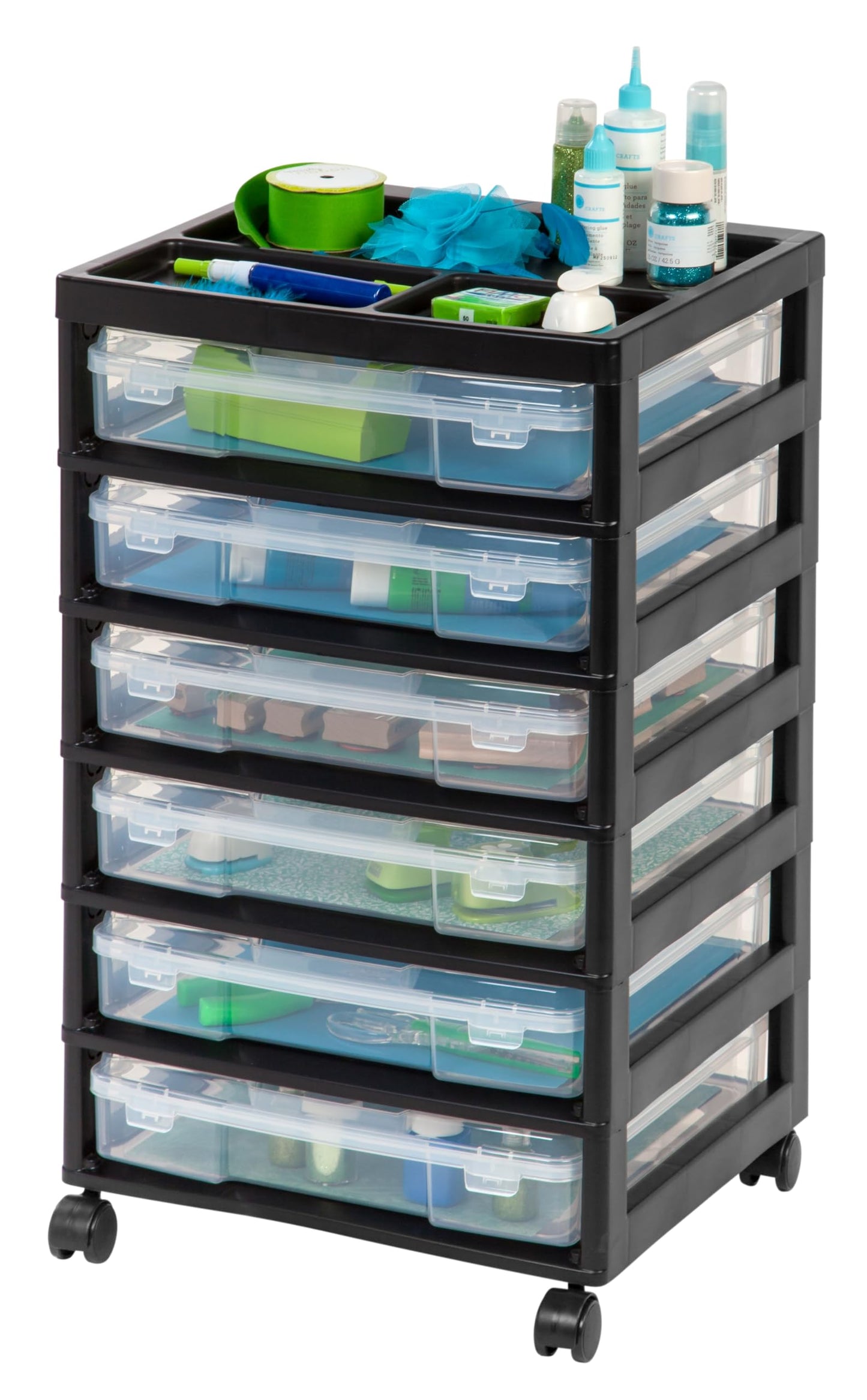6-Tier Rolling Storage Cart for Scrapbook and Art Supplies