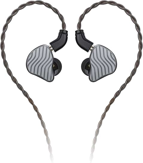 Wired High-Resolution Earphones with 1DD+2BA, Black