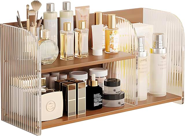 20-Inch Bamboo Makeup and Skincare Organizer