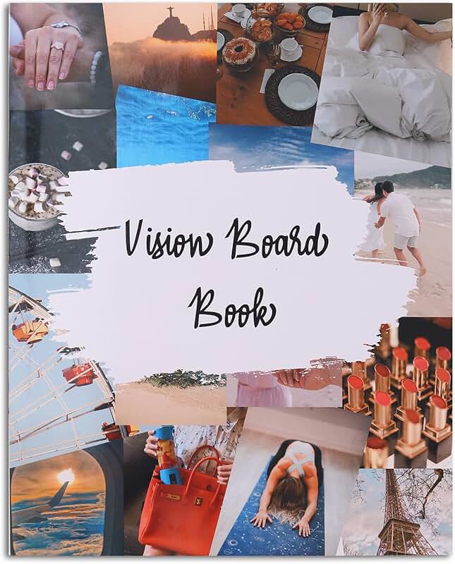 Vision Board Book and Supplies for Women