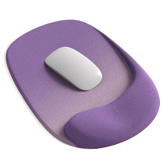 Ergonomic Mouse Pad with Gel Wrist Support in Amethyst