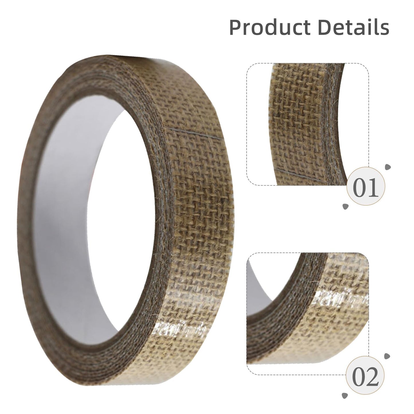 2 Pack Flax Tape for Crafts and Decoration