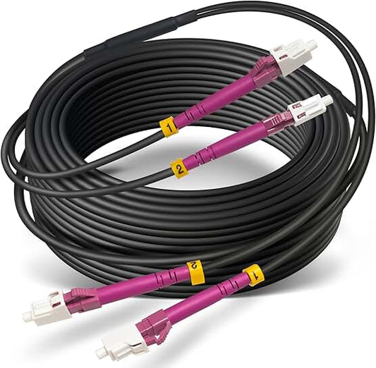 30 Meter Outdoor Armored OM4 Fiber Patch Cable