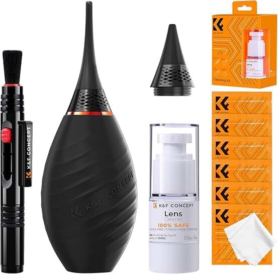 10-in-1 Camera Lens Cleaning Kit with Air Blower and Accessories