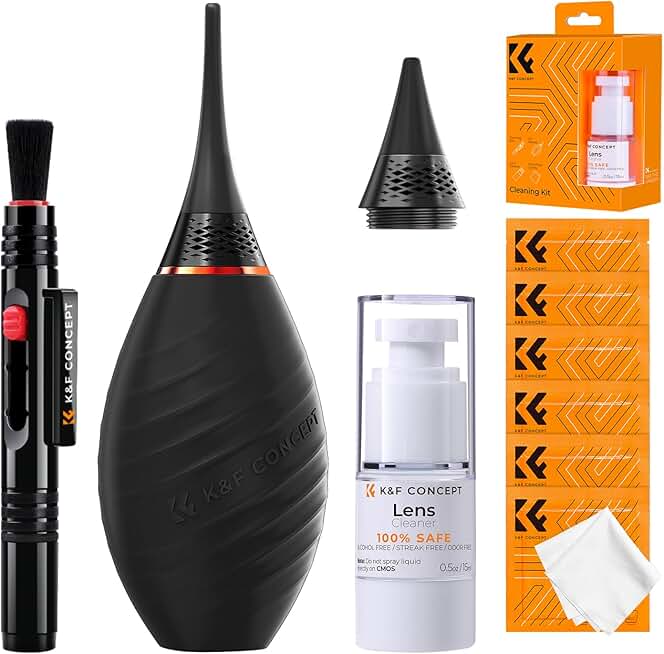 10-in-1 Camera Lens Cleaning Kit with Air Blower and Accessories