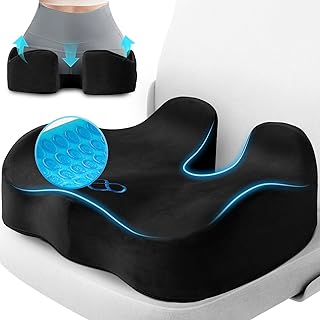 Gel Memory Foam Seat Cushion for Office and Wheelchair