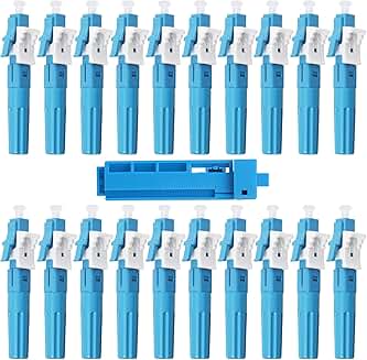 20 Pack Singlemode Fiber Optic Quick Connectors