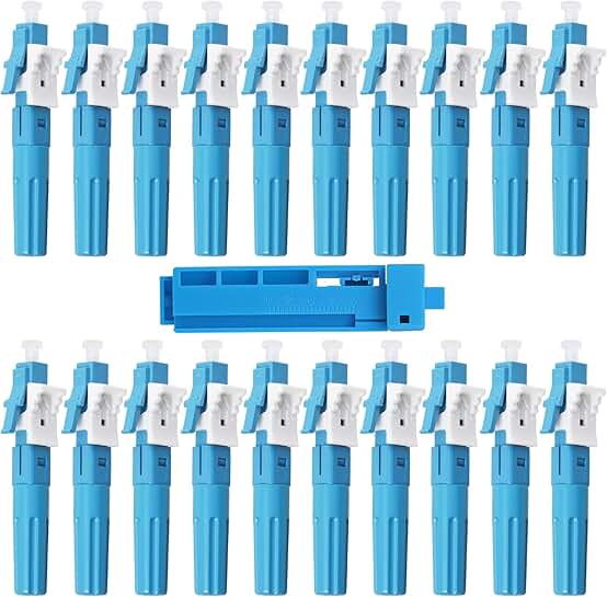 20 Pack Singlemode Fiber Optic Quick Connectors