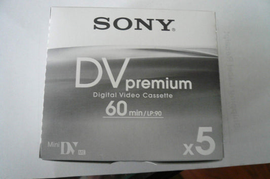 DVM60PR4 Mini DV tape 60 min. Premium (5 Pack)