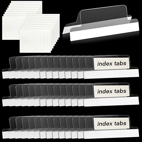Self-Adhesive 2-Inch Printable File Tabs, 100 Pieces