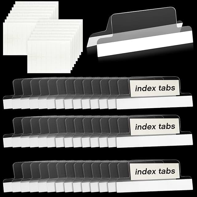 Self-Adhesive 2-Inch Printable File Tabs, 100 Pieces