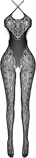 Sheer Elastic Bodystocking for Women, One Size