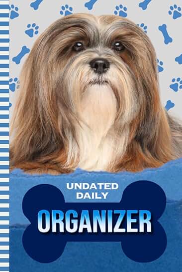 Daily Organizer with Dog and Paw Print Cover