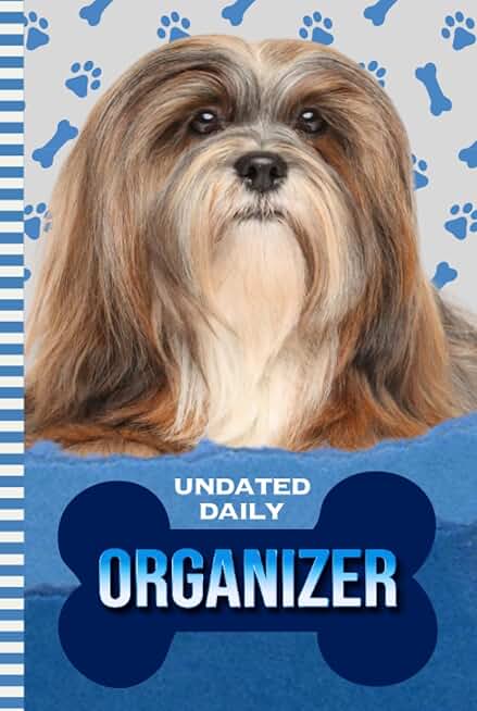 Daily Organizer with Dog and Paw Print Cover