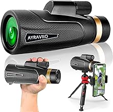 12x60 Monocular with Smartphone Holder and Tripod