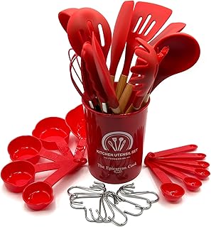 34-Piece Silicone Kitchen Utensil Set for Cooking and Baking