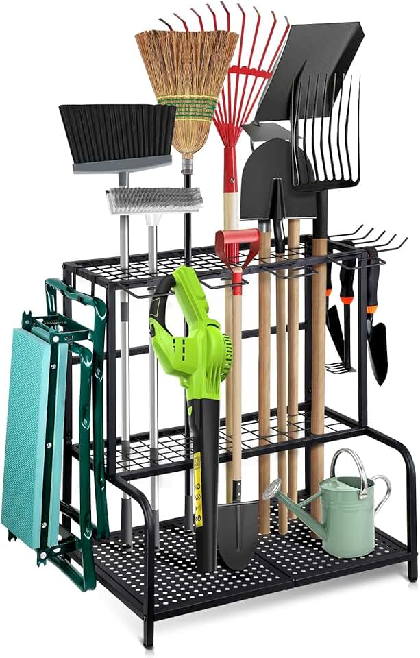 Large Garden Tool Organizer for Yard and Garage