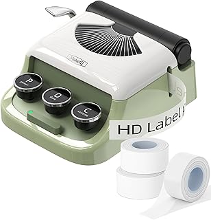Portable Bluetooth Label Maker with 3 Tapes for Home and Office