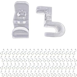 Set of 60 clear acrylic hanger extenders