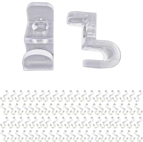 Set of 60 clear acrylic hanger extenders
