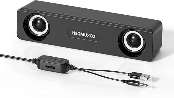 10W Wired Stereo Desktop Computer Speakers