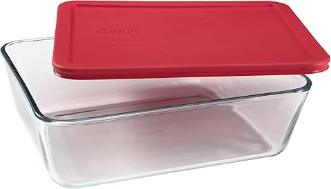 11-Cup Rectangular Glass Food Storage Dish