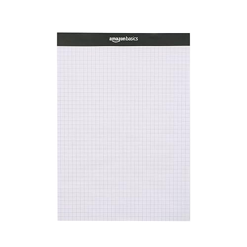 Quad-Ruled Graph Paper Pad, 2 Pack, 8.5 x 11.75 inches