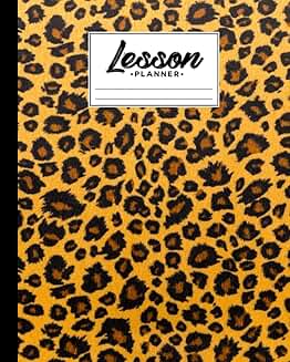 Elementary and high school lesson planner with 121 pages