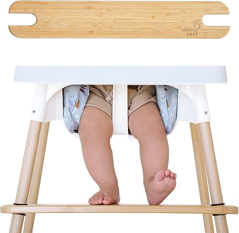 Wooden Footrest for Highchair with Adjustable Height
