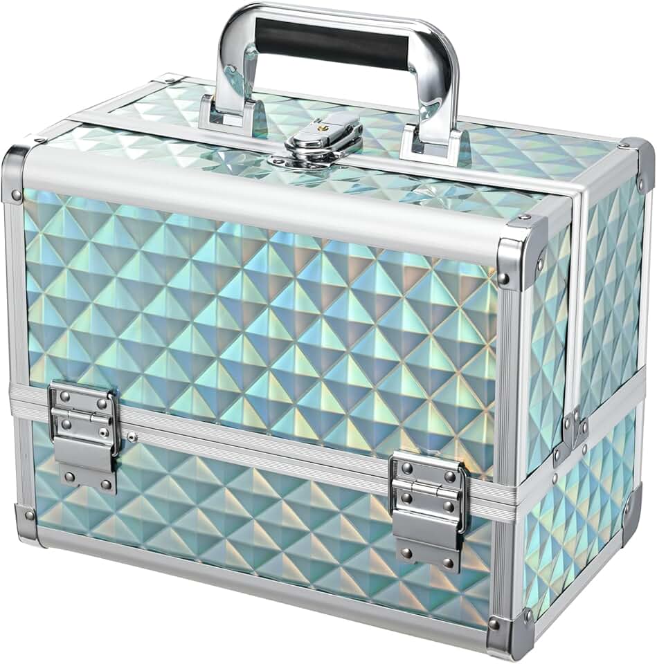 11.6-Inch Makeup and Jewelry Travel Organizer with Mirror