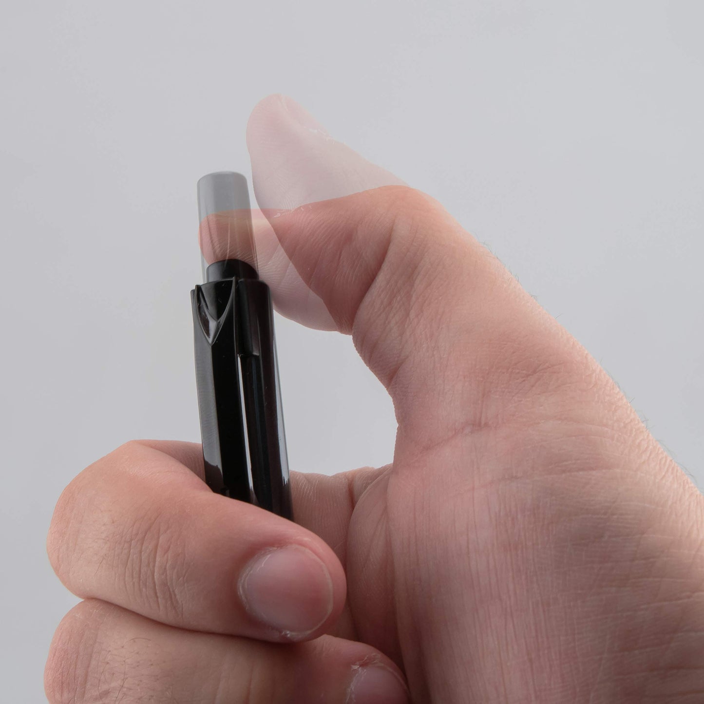 Refillable Black Permanent Marker, Bullet Tip, 12 Pack