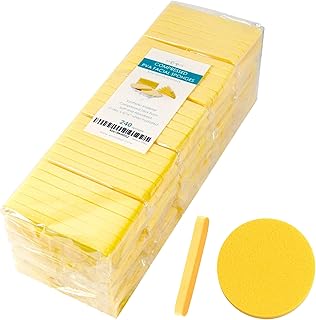 Compressed PVA Facial Sponges, 240 Pack