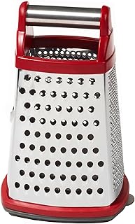 4-Sided Stainless Steel Box Grater with Storage