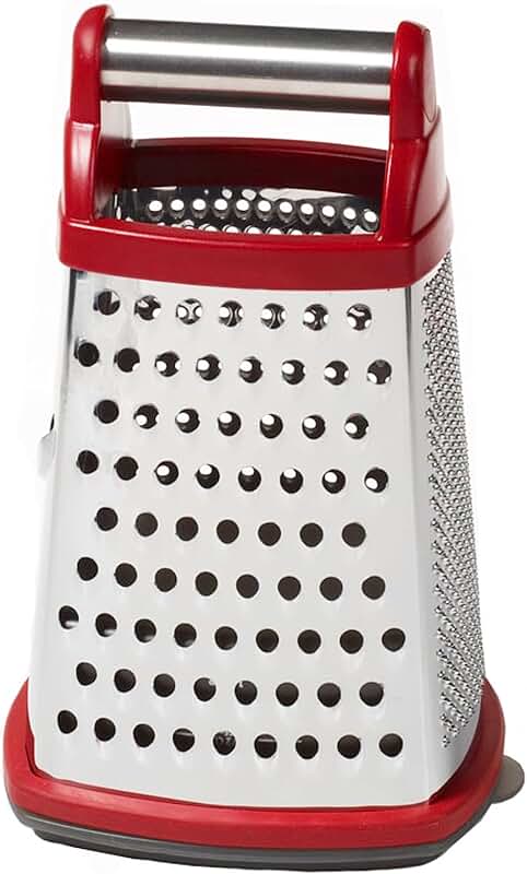 4-Sided Stainless Steel Box Grater with Storage