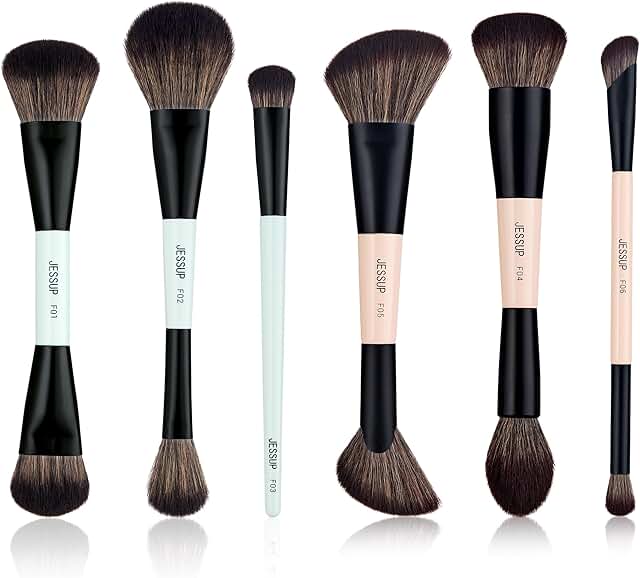 Double-Sided Face Makeup Brush Set with T503 and T508