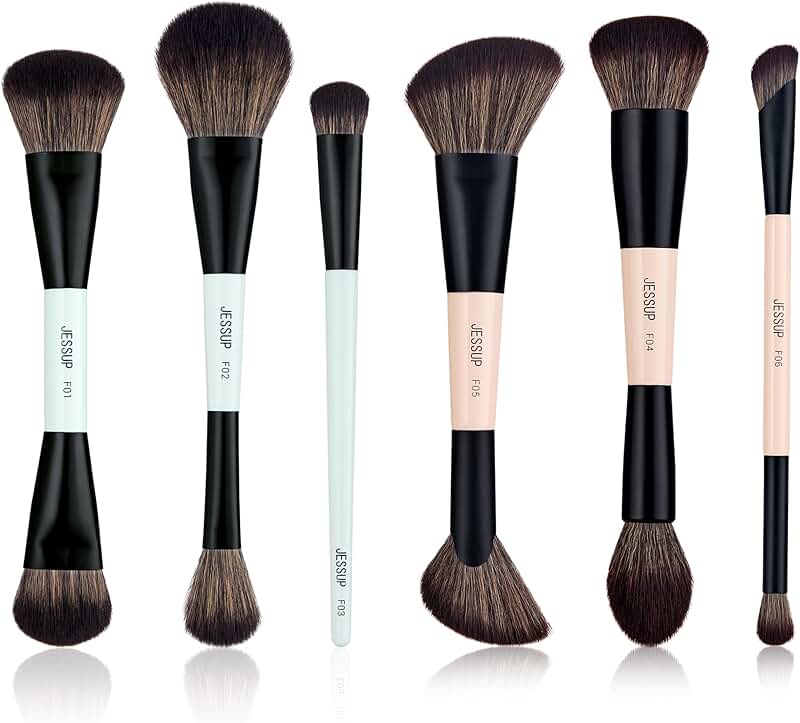 Double-Sided Face Makeup Brush Set with T503 and T508